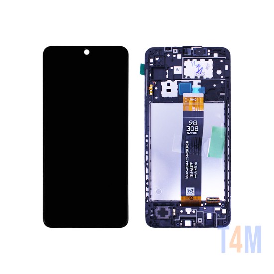 Touch+Display+Frame Samsung Galaxy A12/A127 Service Pack Preto